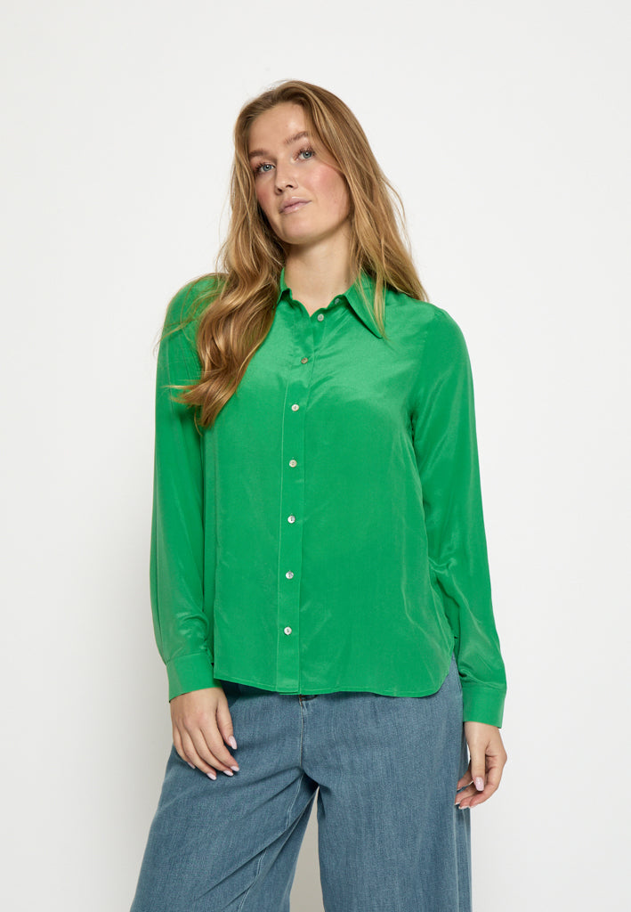Minus MSCaty Silk Shirt Shirt 3032 Greenbriar