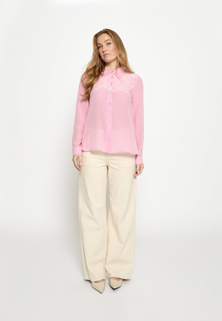 Minus MSCaty Silk Shirt Shirt 4019 Prism Pink