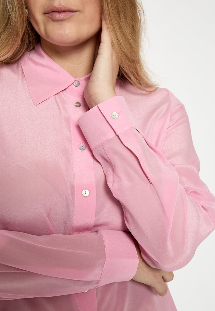 Minus MSCaty Silk Shirt Shirt 4019 Prism Pink