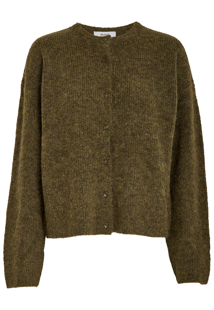 Minus MSChrista Knit Cardigan Cardigans 449 Fir Green