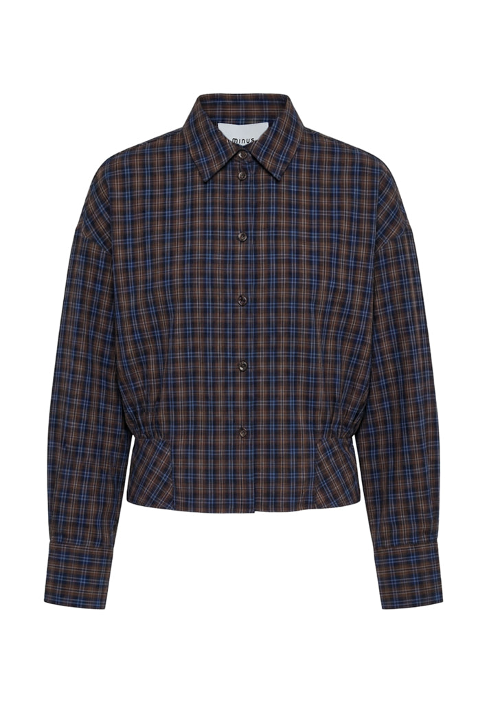 Minus MSChristi Shirt Shirt 9470C Royal Blue Checked