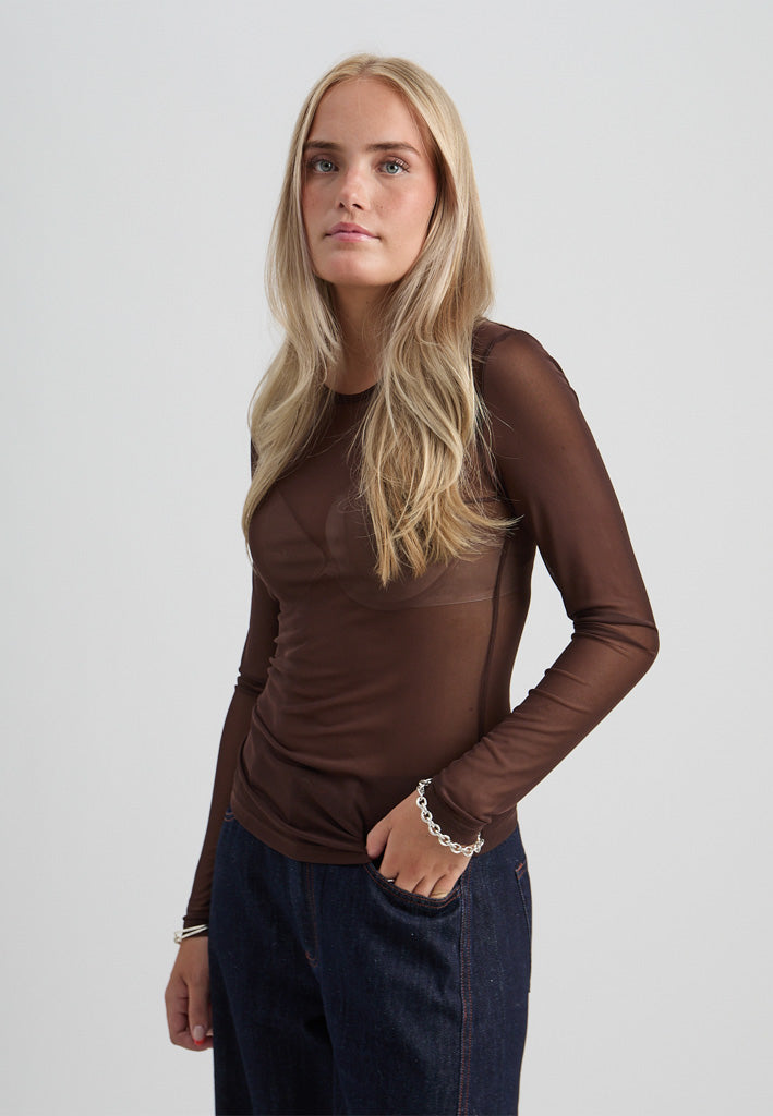 Minus MSDajana Long Sleeve Top Top 3681 Tiramisu