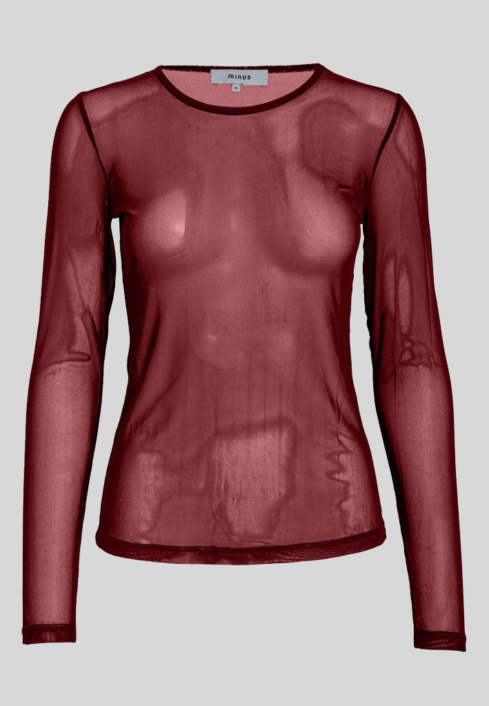Minus MSDajana Long Sleeve Top Top 4072 Cordovan