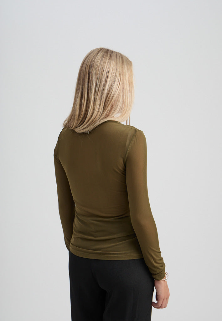 Minus MSDajana Long Sleeve Top Top 5168 Beech Green