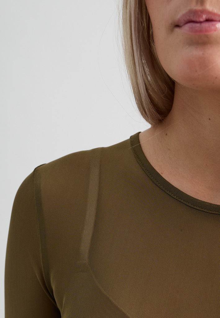 Minus MSDajana Long Sleeve Top Top 5168 Beech Green