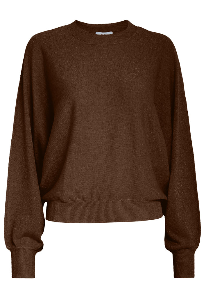 Minus MSDana Metallic Bat Sleeve Pullover Pullover 3681MET Tiramisu Metallic