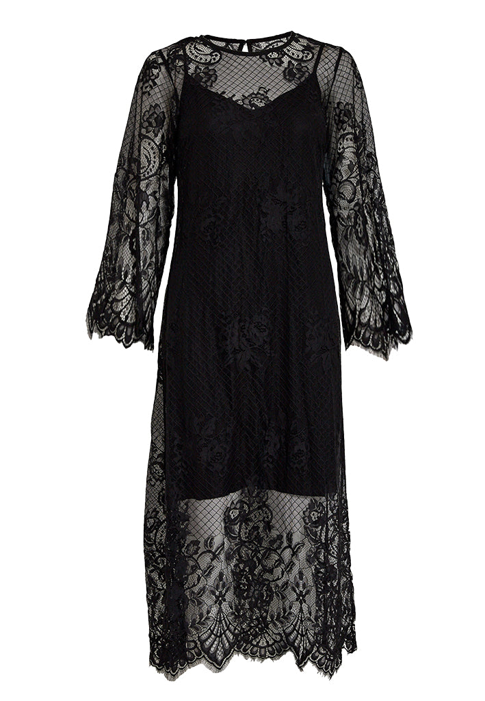 Minus MSDasha Midi Lace Dress Dress 100 Black