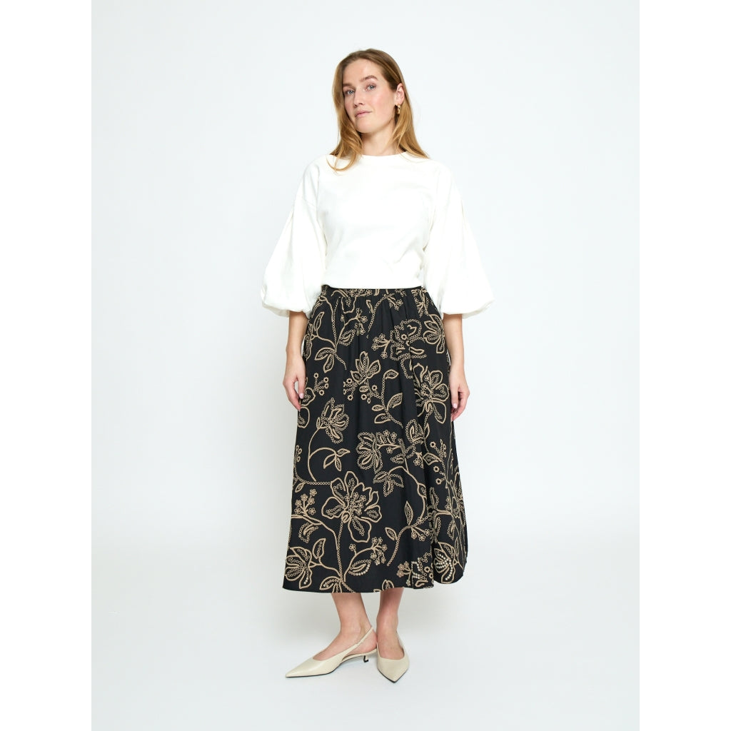 Minus MSDavina Midi Skirt Skirt 100 Black