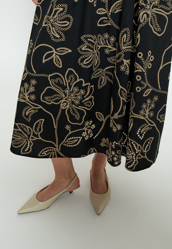 Minus MSDavina Midi Skirt Skirt 100 Black