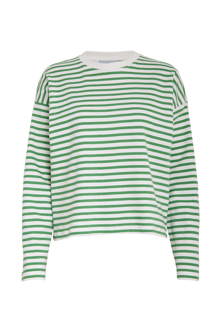Minus MSDenisa Striped Long Sleeve T-shirt T-Shirt 3032S Greenbriar Stripe