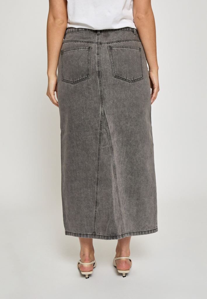 Minus MSDina Nova Midi Skirt Skirt 9300 LIGHT GREY WASH