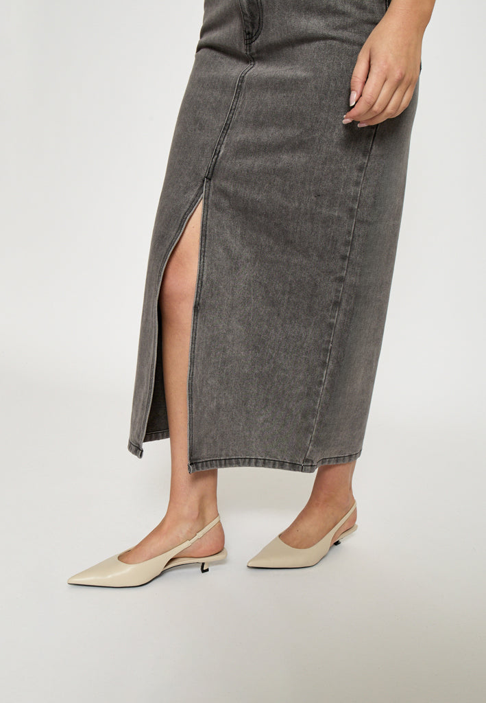Minus MSDina Nova Midi Skirt Skirt 9300 LIGHT GREY WASH