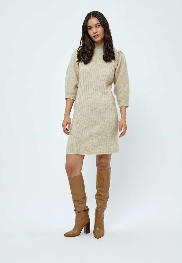 Minus MSDitta Knit Dress Dress 174 Oyster Grey Melange