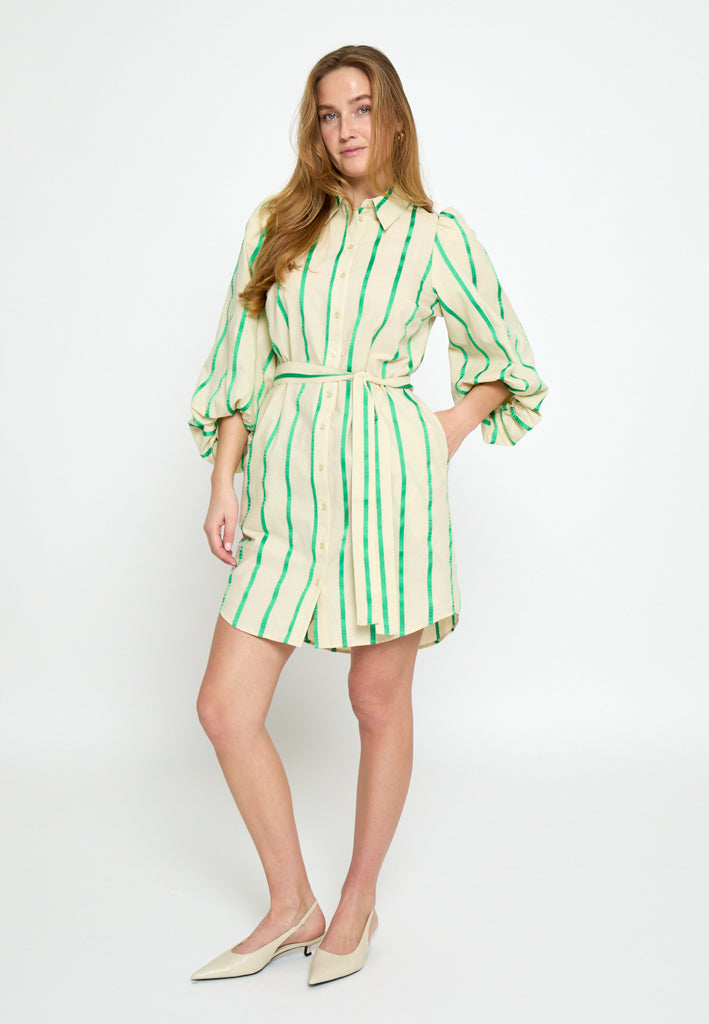Minus MSEleni Short Dress Dress 3032S Greenbriar Stripe