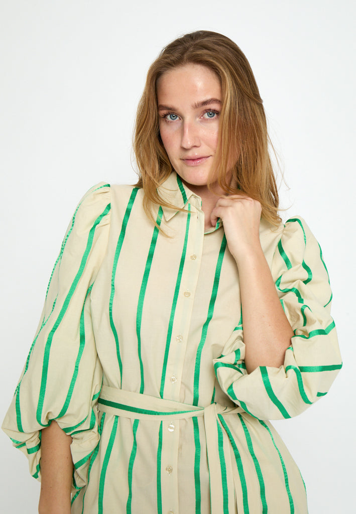 Minus MSEleni Short Dress Dress 3032S Greenbriar Stripe