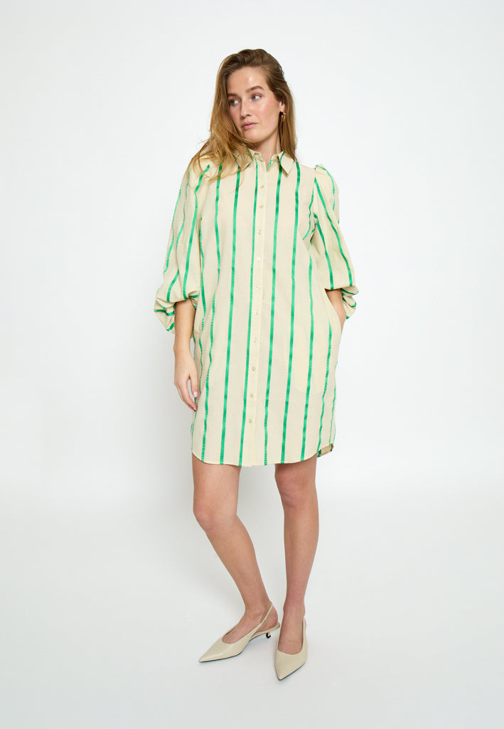 Minus MSEleni Short Dress Dress 3032S Greenbriar Stripe