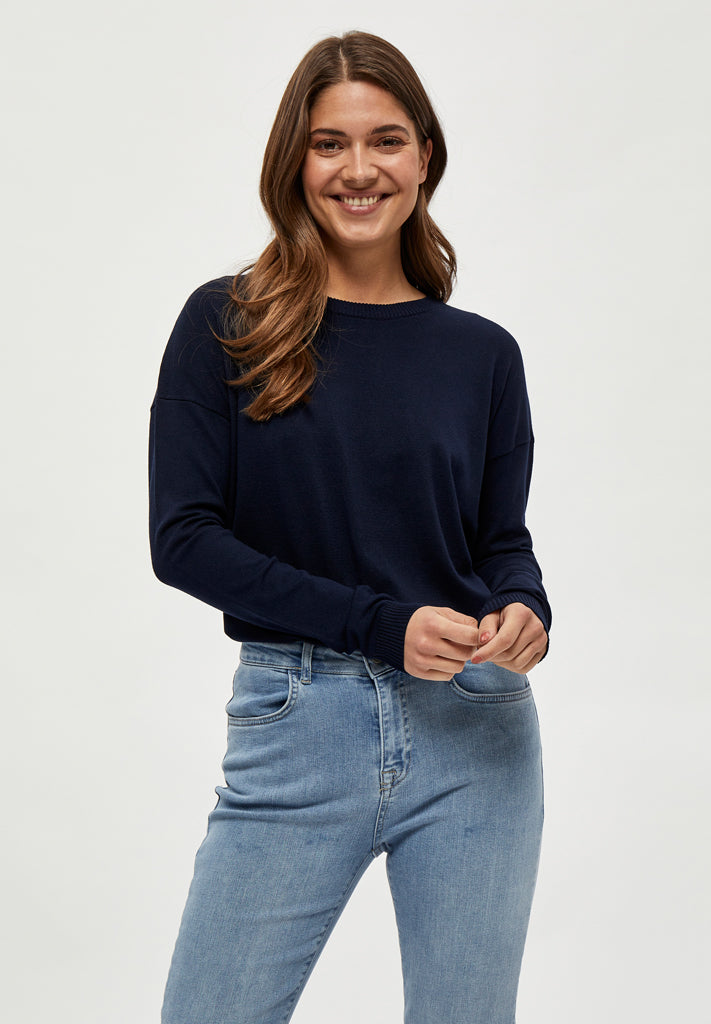 Minus MSElne Knit Pullover Pullover 542 Black Iris Solid