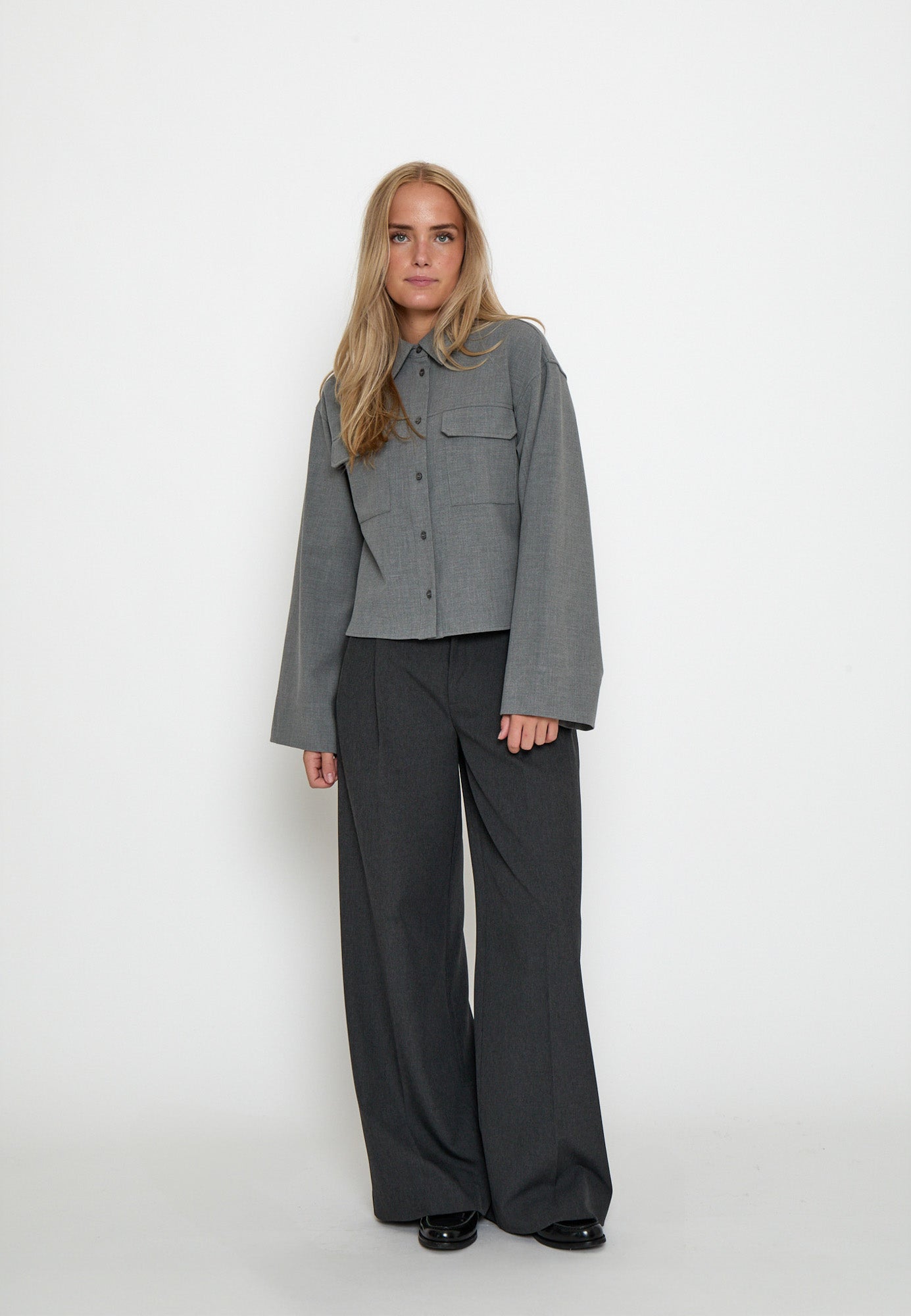 Minus MSEmilie Shirt Shirt 112M Light Grey Melange