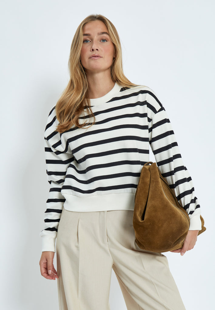 Minus MSEstella Sweat Sweatshirt 100S Black Striped