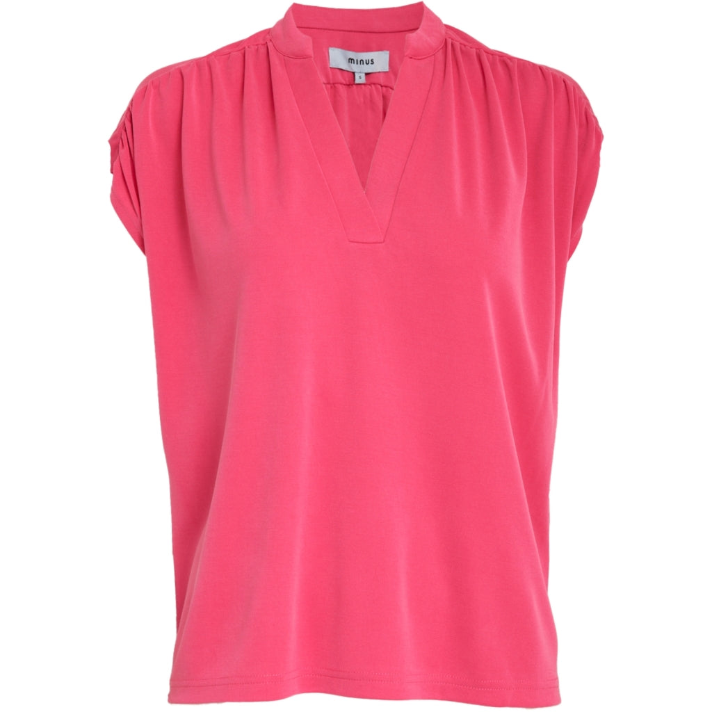 Minus MSFiba Modal T-Shirt T-Shirt 4021 Fandango Pink