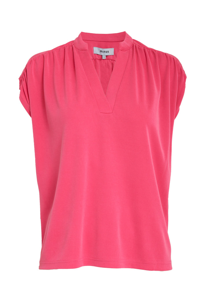 Minus MSFiba Modal T-Shirt T-Shirt 4021 Fandango Pink