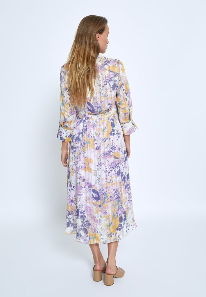Minus MSFiline Midi Dress Dress 4239P Soft Lilac Print