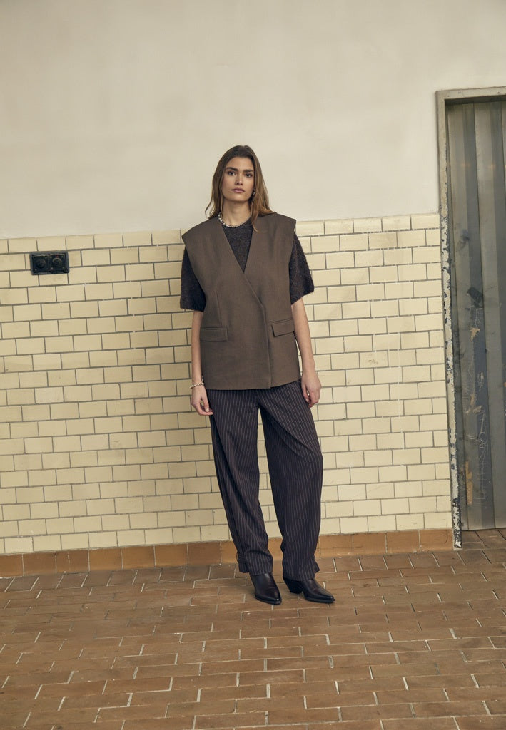 Minus MSFilippa Mid Waist Pant Pant 3681 Tiramisu
