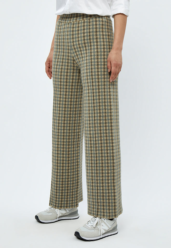 Minus MSFrankie Knit Pants Pant 9469C Sea Mist Checked