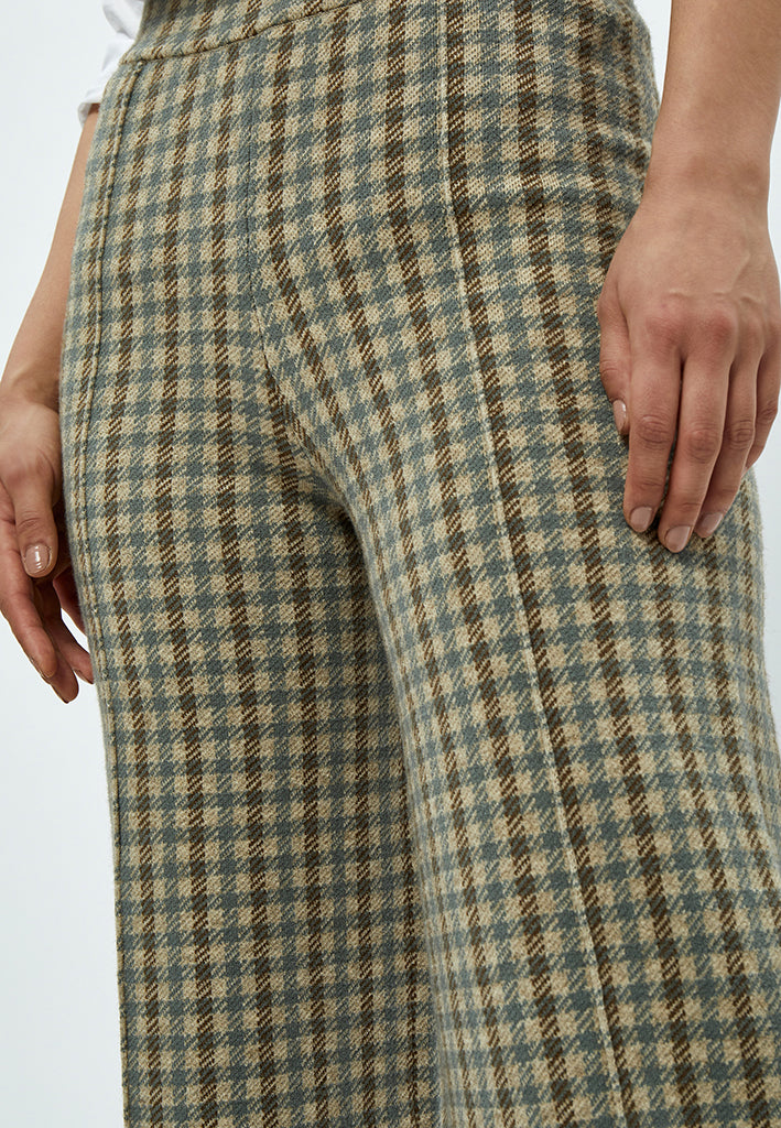 Minus MSFrankie Knit Pants Pant 9469C Sea Mist Checked
