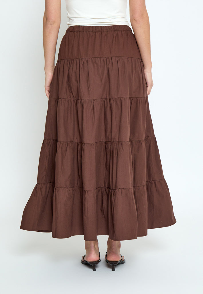 Minus MSFreya Maxi Skirt Skirt 5065 Chestnut