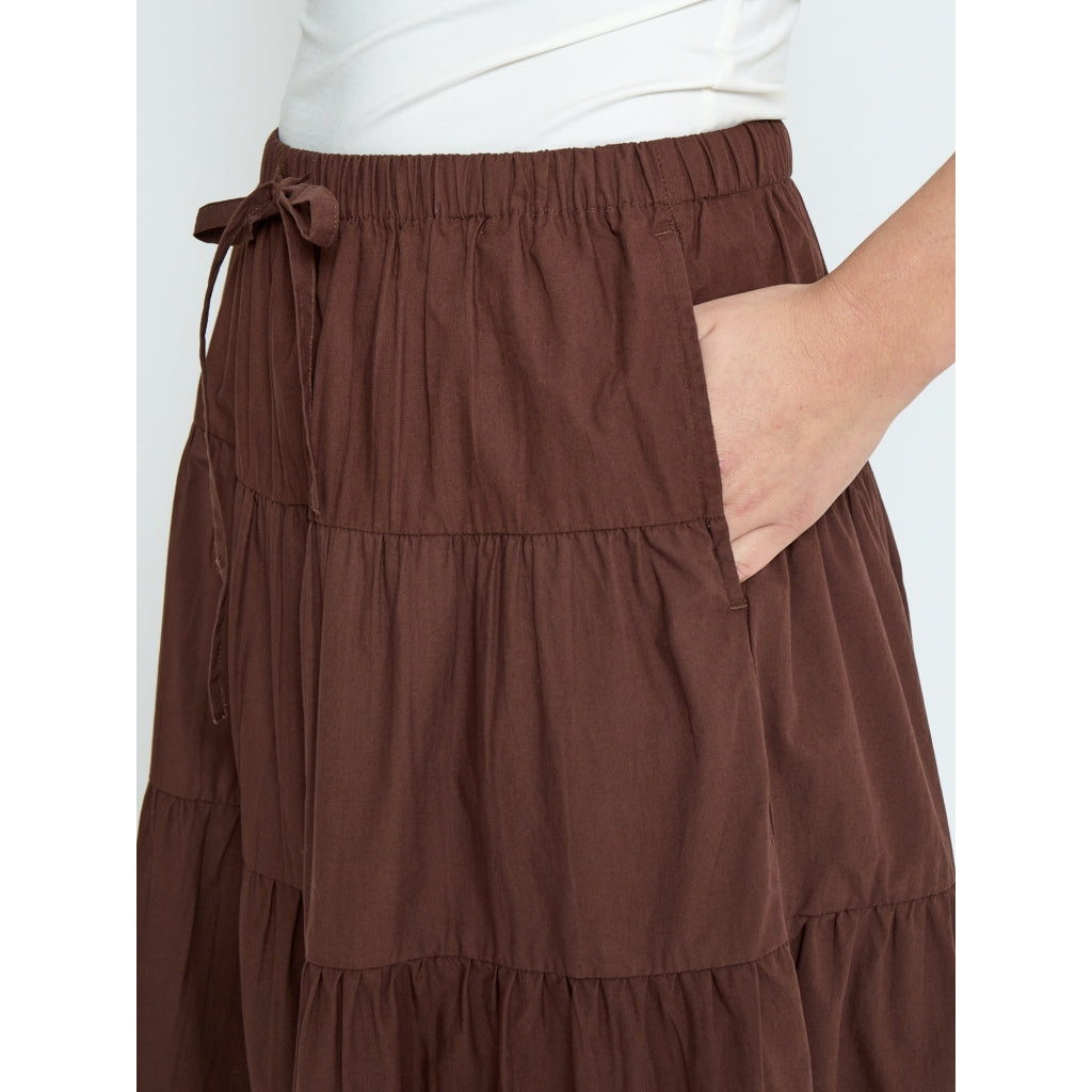 Minus MSFreya Maxi Skirt Skirt 5065 Chestnut