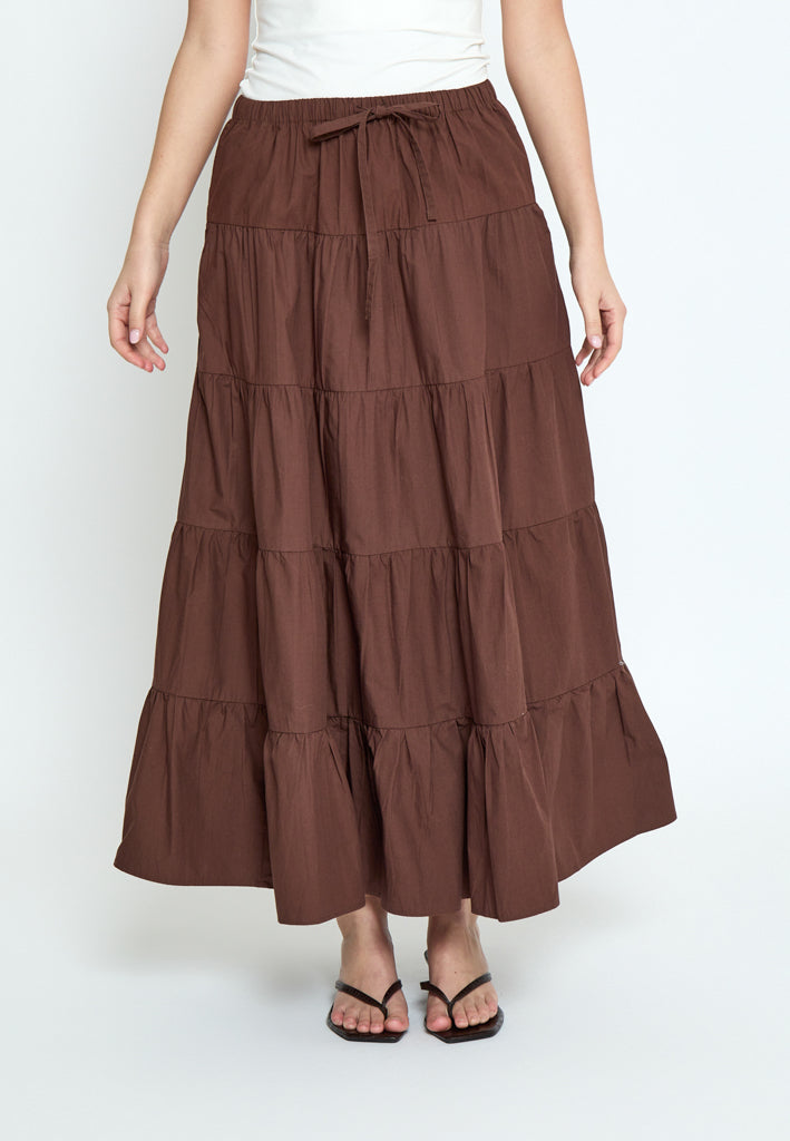 Minus MSFreya Maxi Skirt Skirt 5065 Chestnut
