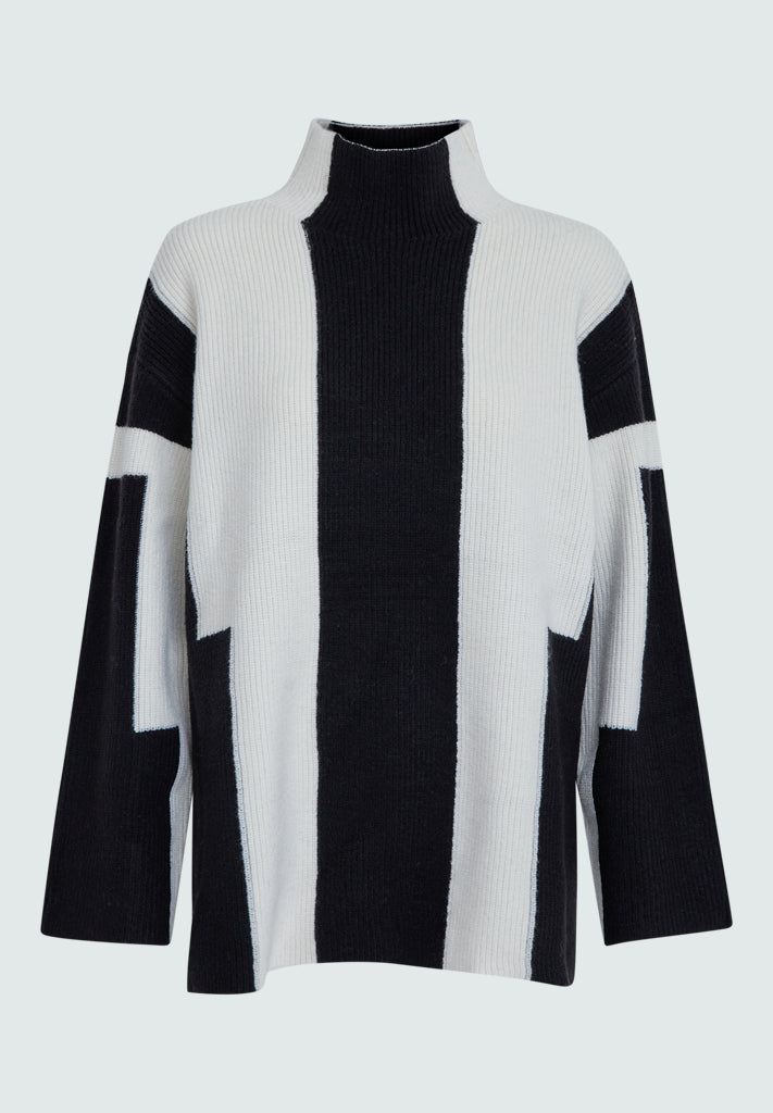 Minus MSGalia High Neck Knit Pullover Pullover 100 Black