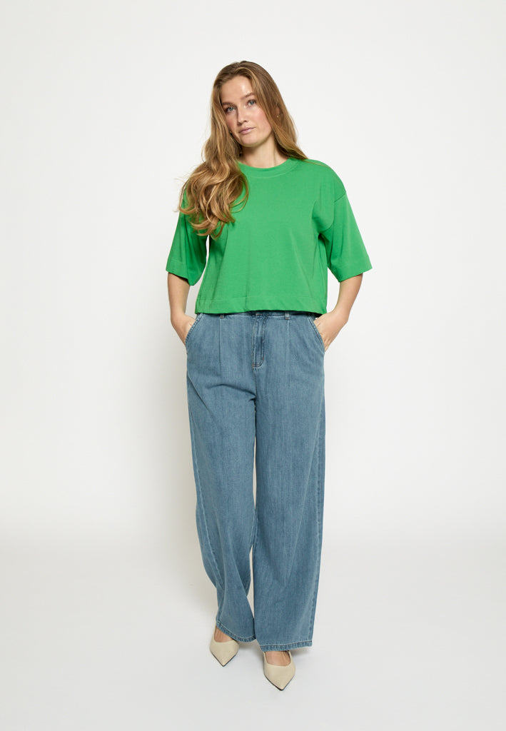 Minus MSGamma Cropped GOTS T-shirt T-Shirt 3032 Greenbriar