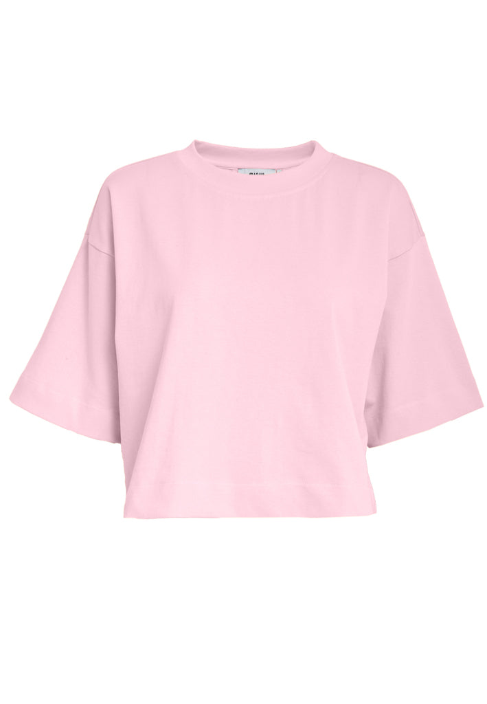 Minus MSGamma Cropped GOTS T-shirt T-Shirt 4036 CHERRY BLOSSOM