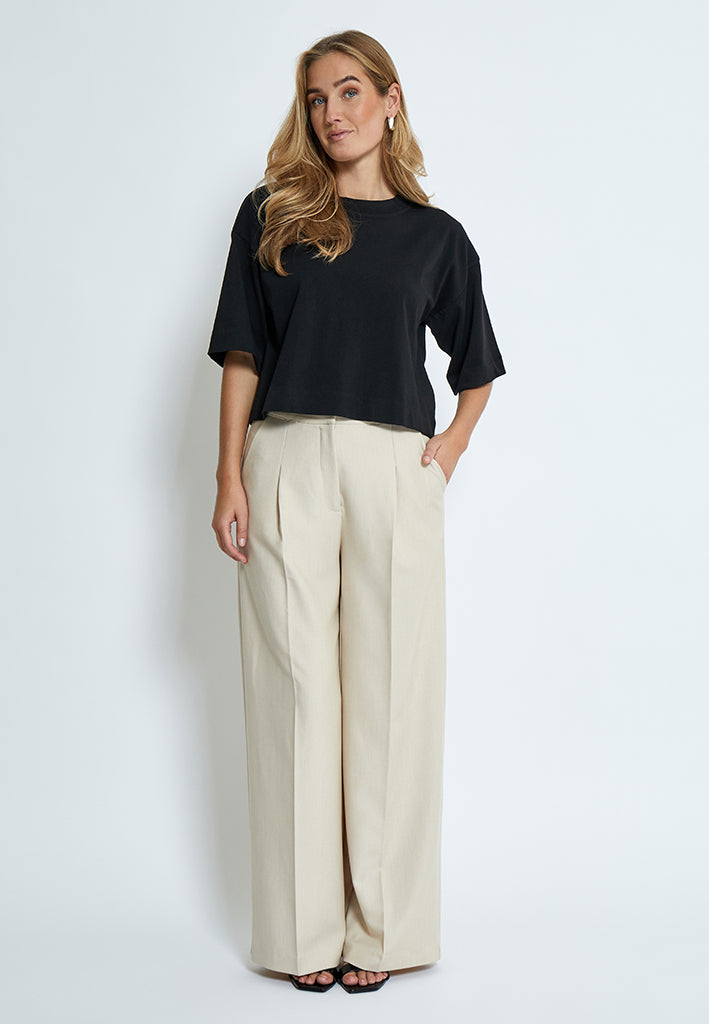Minus MSGamma Cropped T-shirt T-Shirt 100 Black