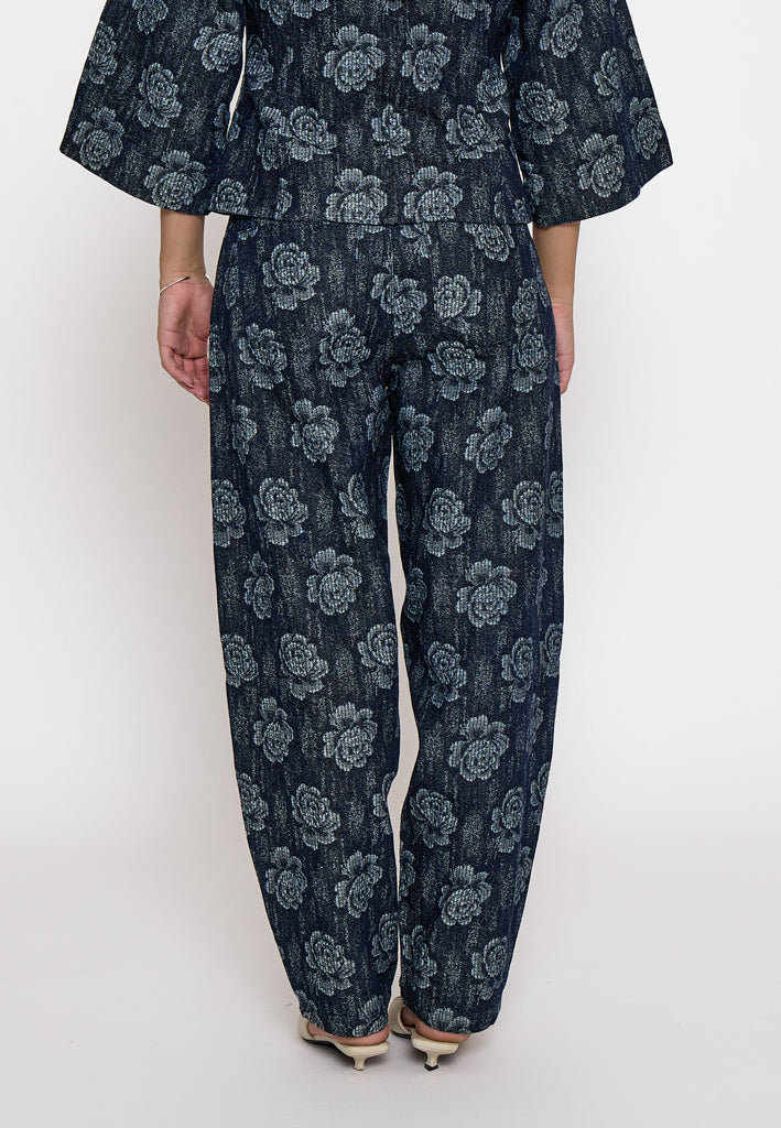 Minus MSHeather Mid Waist Pant Pant 006 Dark Denim