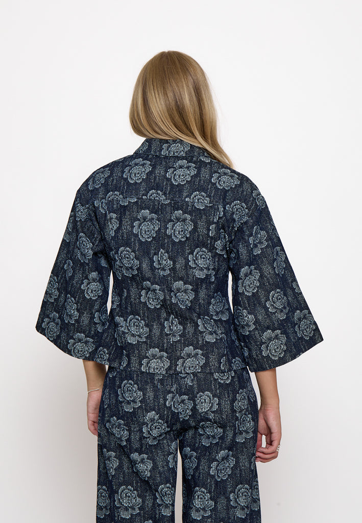 Minus MSHeather Shirt Shirt 006 Dark Denim