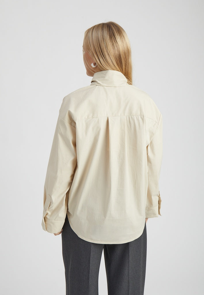 Minus MSIsabel Oversize Shirt Shirt 9015 Sand Gray