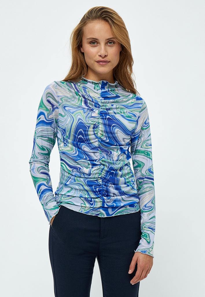 Minus MSJamia Long Sleeve T-Shirt T-Shirt 3031P Lime Green Swirl PR