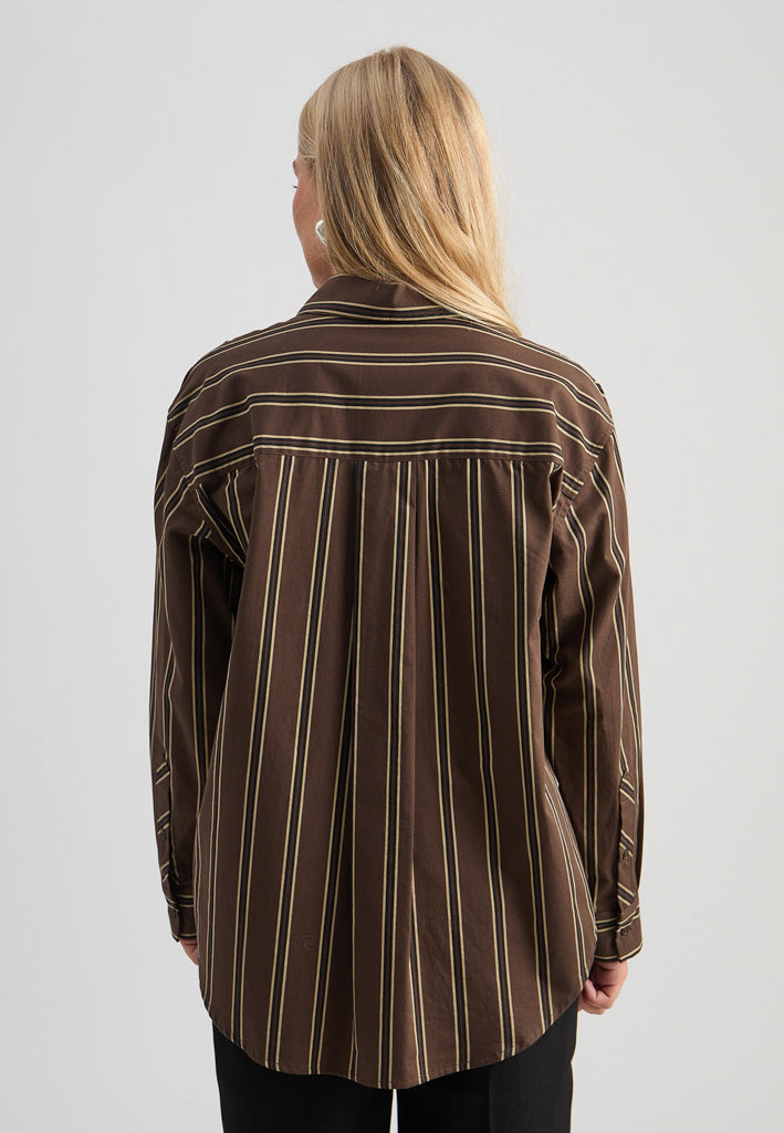 Minus MSJanine Shirt Shirt 3681S Tiramisu Striped
