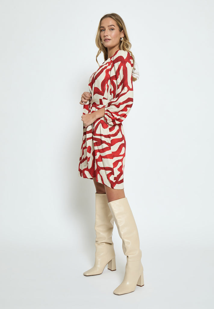 Minus MSJassie Dress Dress 6990P Barn Red Print
