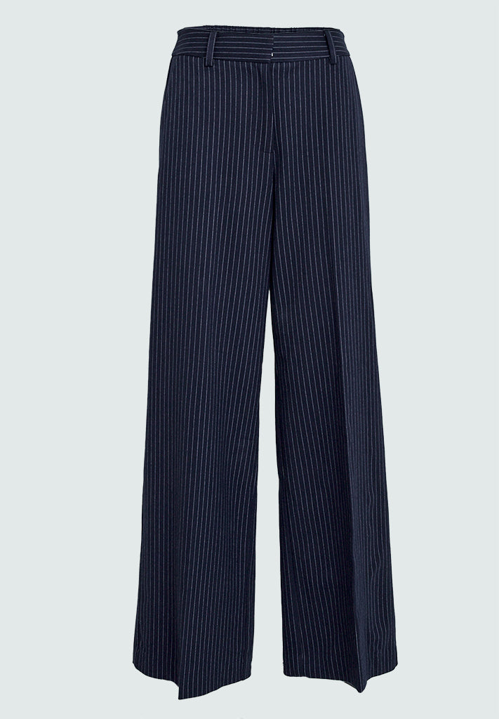 Minus MSJelene Mid Waist Pant Pant 2994S SKY CAPTAIN STRIPE