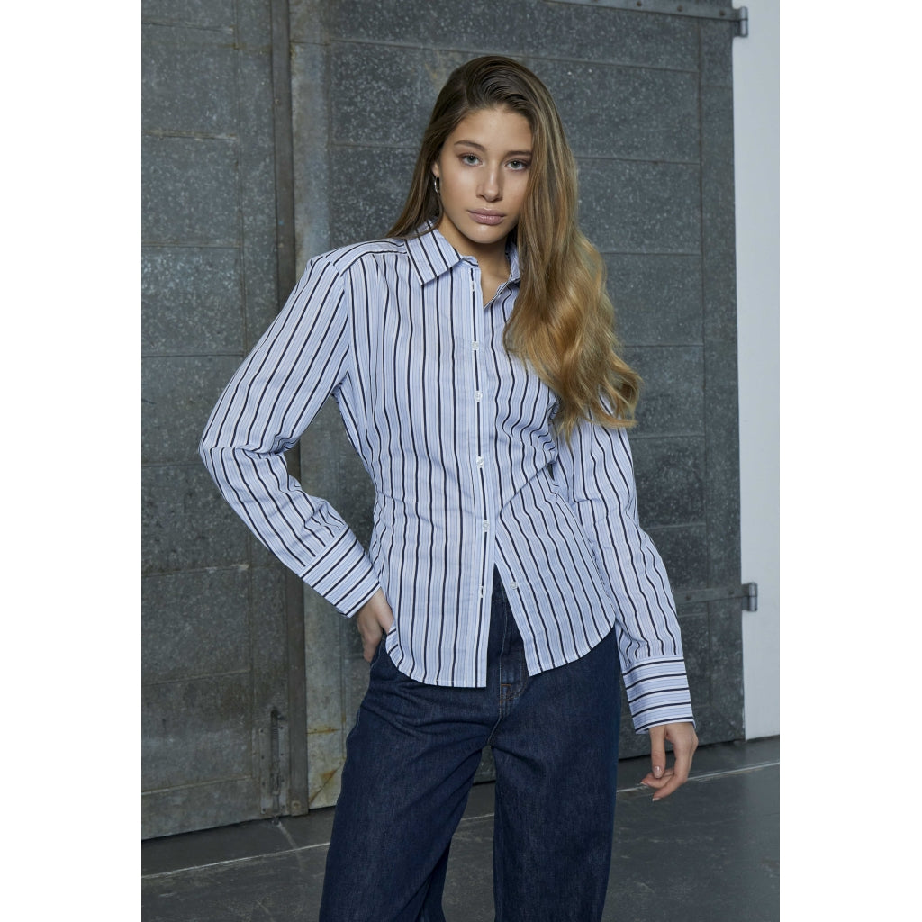 Minus MSJenni Shirt Shirt 2994S SKY CAPTAIN STRIPE