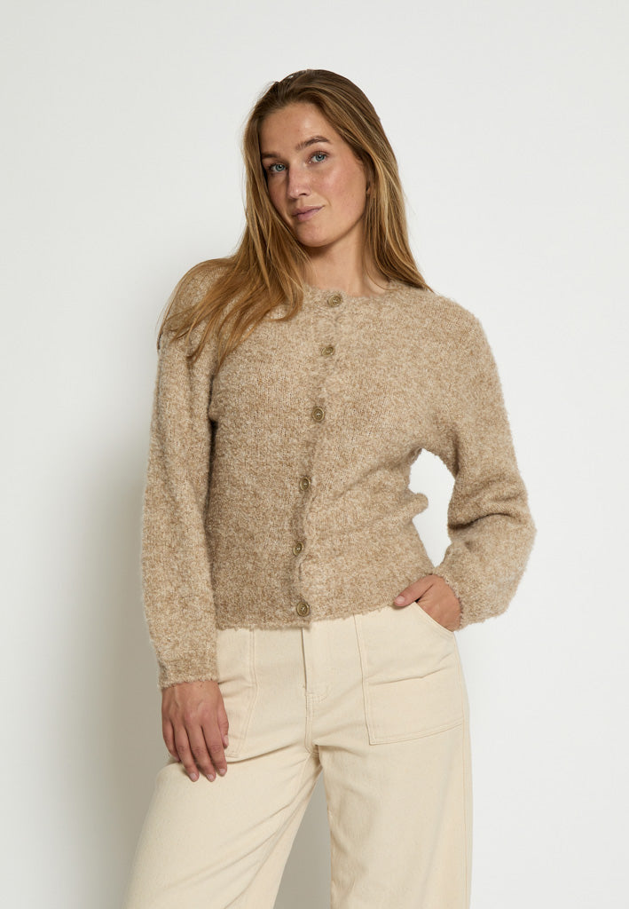 Minus MSJennie GRS Knit Cardigan Cardigans 0312M Tan Melange