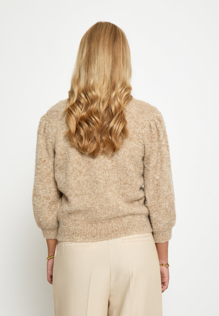 Minus MSJennie Knit Pullover T-Shirt 0312M Tan Melange