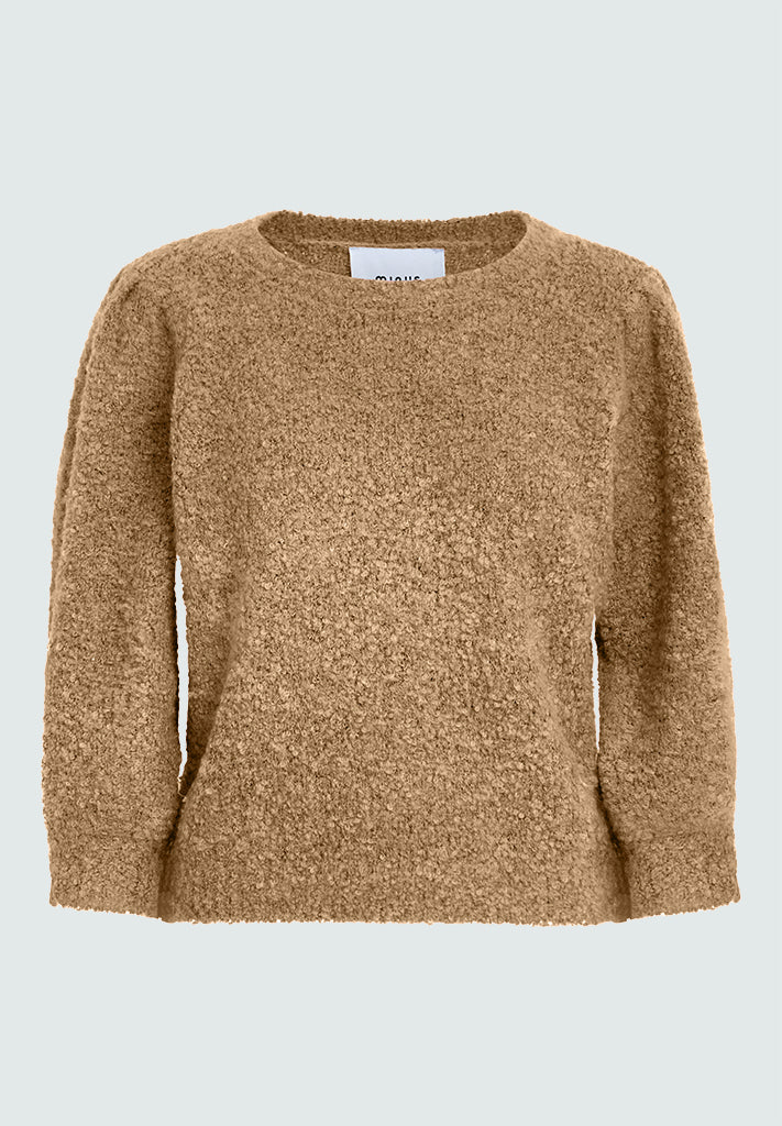 Minus MSJennie Knit Pullover T-Shirt 0312M Tan Melange