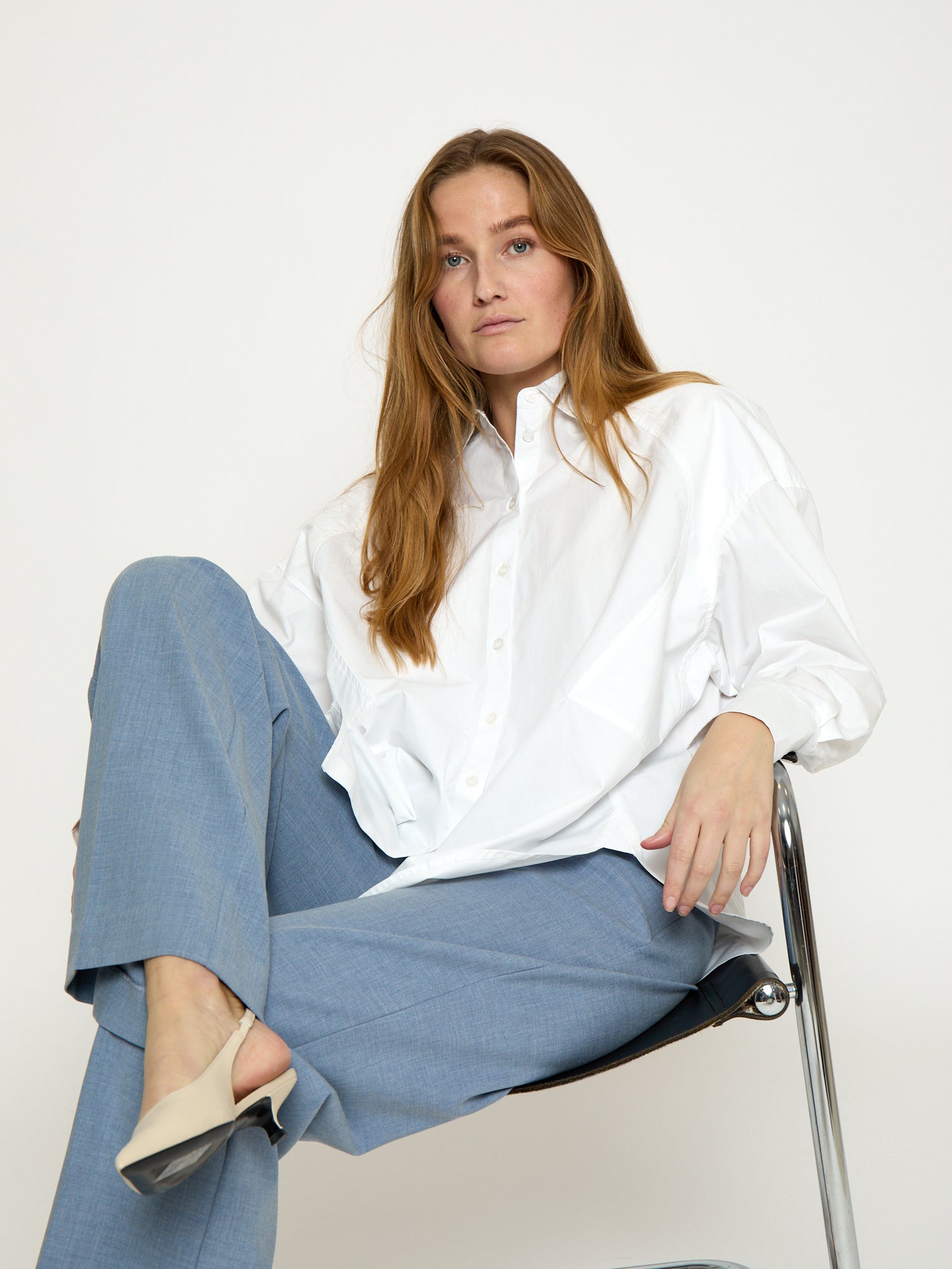 Minus MSJessa Oversize Shirt Shirt 235 Cloud Dancer