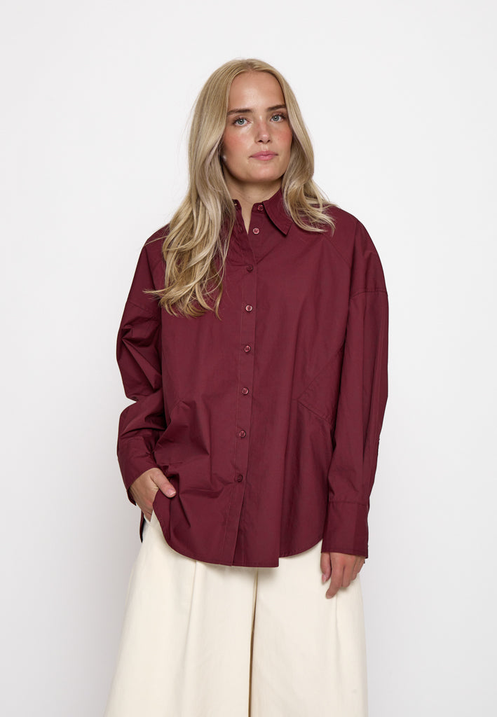 Minus MSJessa Oversize Shirt Shirt 4009 Andorra Red
