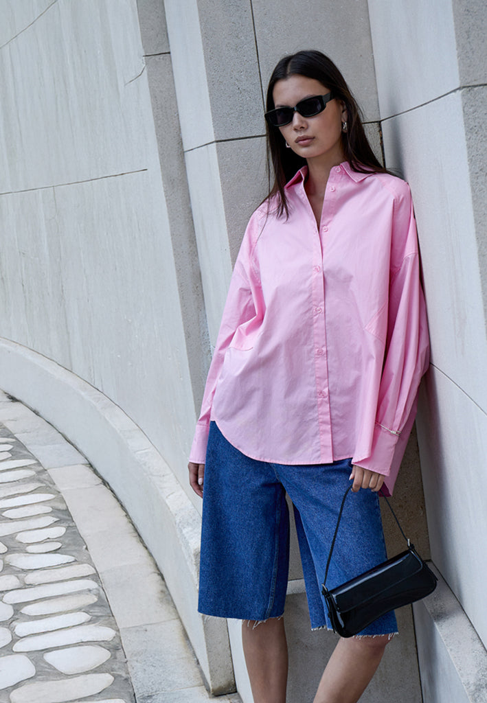 Minus MSJessa Oversize Shirt Shirt 4019 Prism Pink